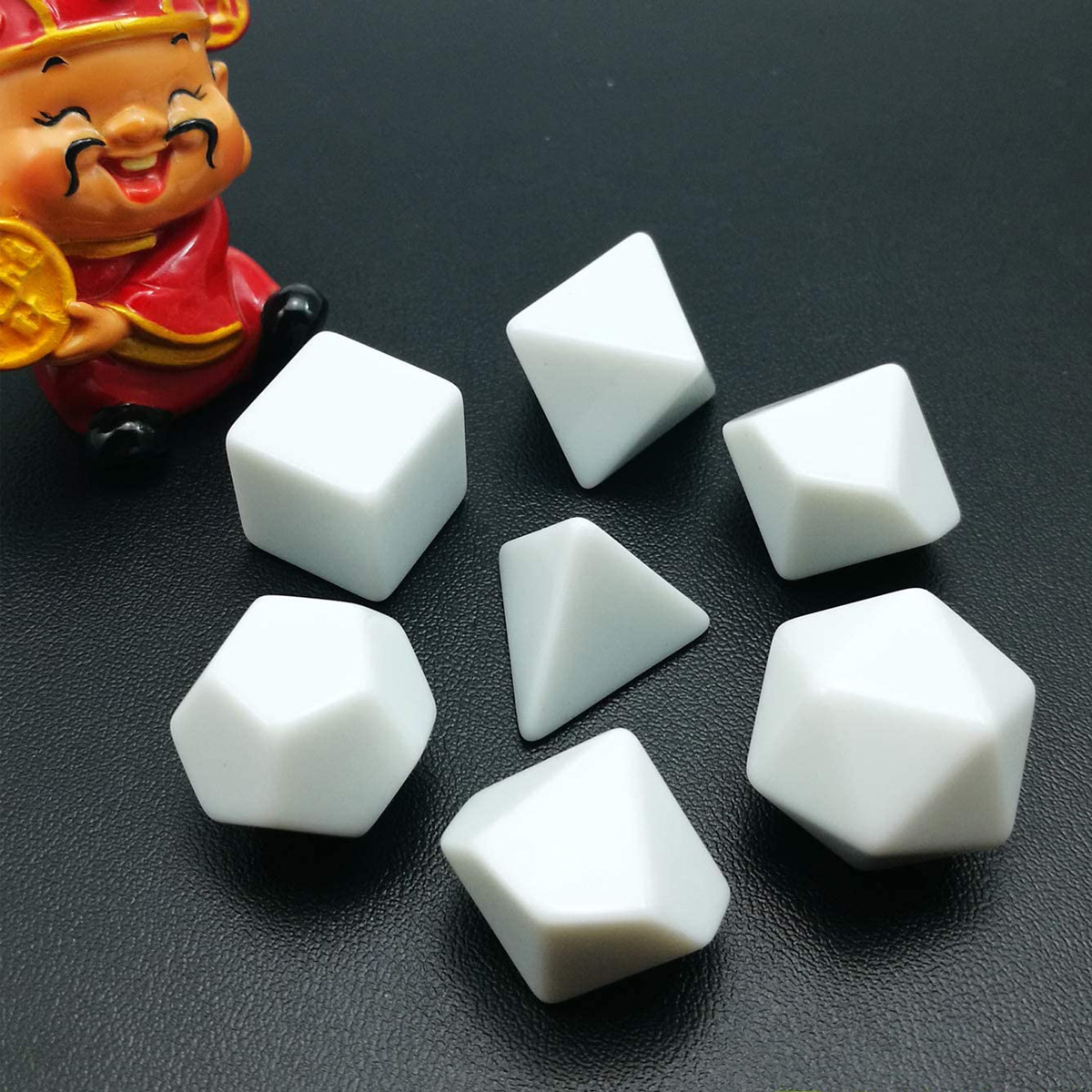 Board Game Loop - 7 قطعة/المجموعة فارغة مدورة النرد DIY