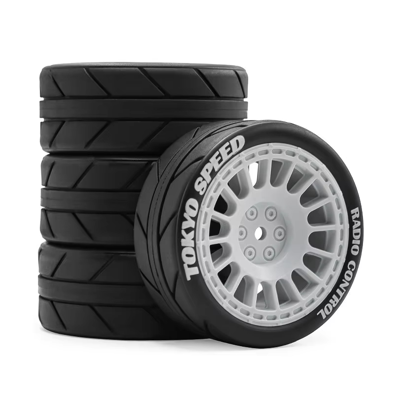 Tamiya Model Rc Car - 4 قطع من إطارات العجلات لسيارات