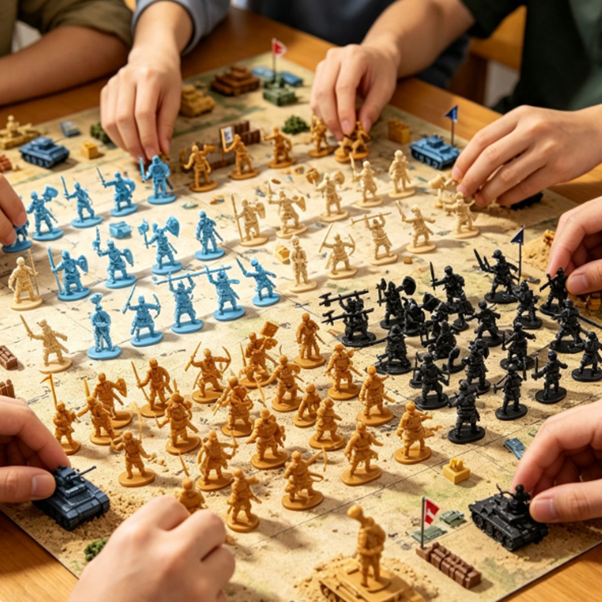 24 قطعة من نماذج الجنود الصغير - مراجعة Board Game War وسعره