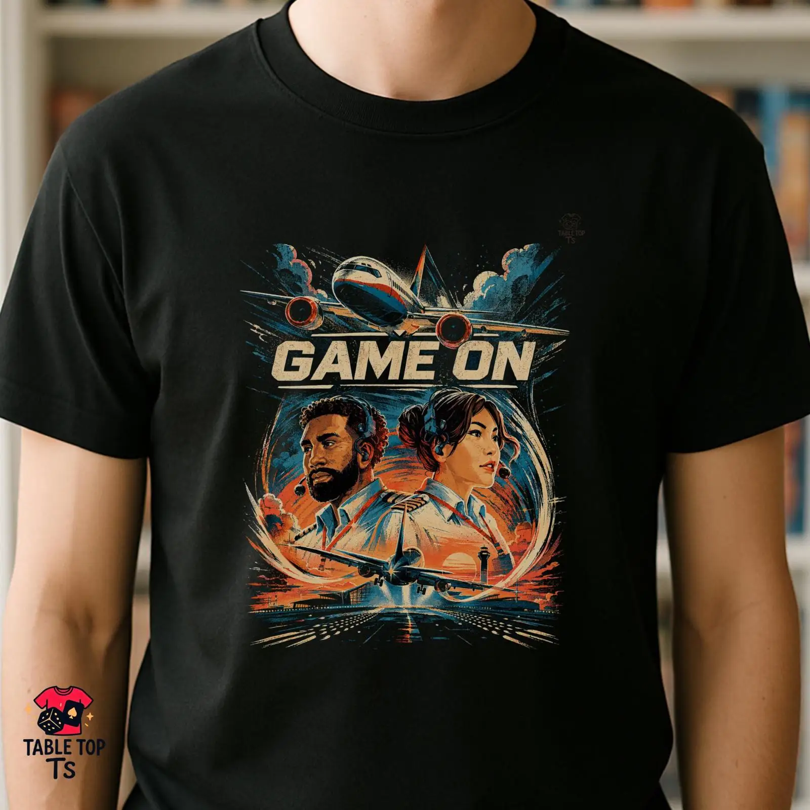 تي شيرت GAME ON مستوحى من فريق - مراجعة Board Game Inspiration وسعره