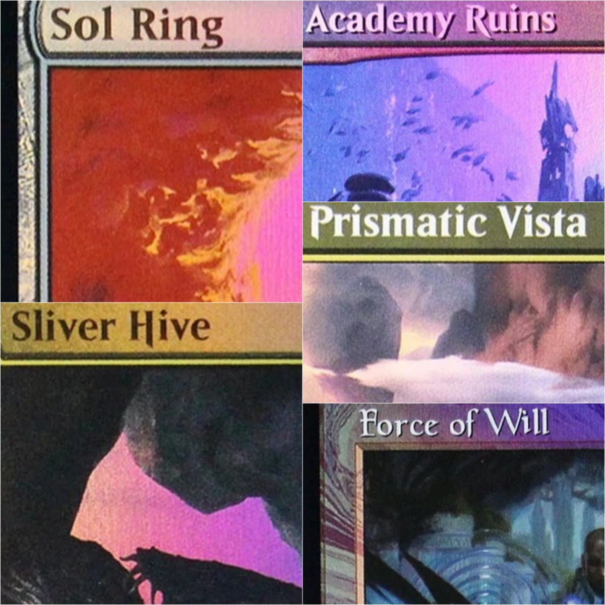 بطاقات TCG بتصميمات فويل 