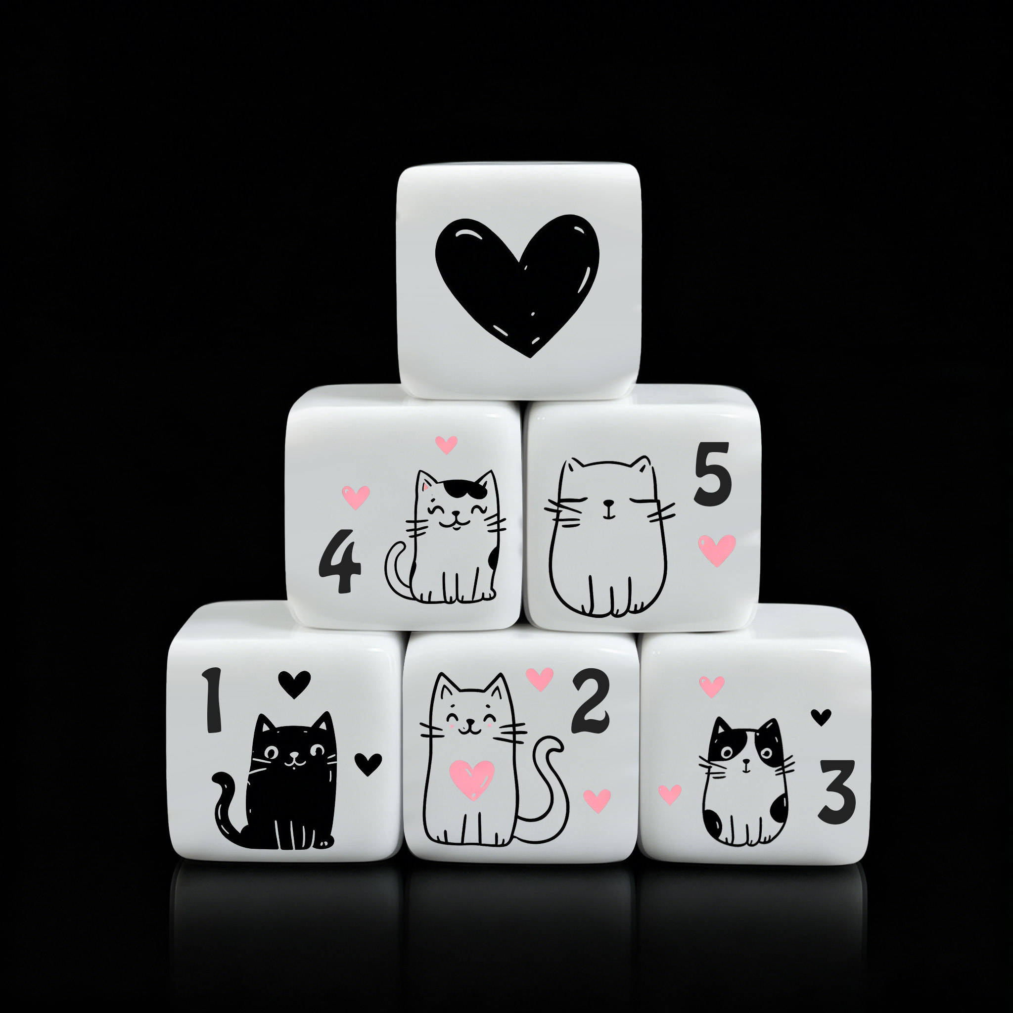 مجموعة من 12 قطعة من مكعبات ال - مراجعة Board Game Illustration وسعره
