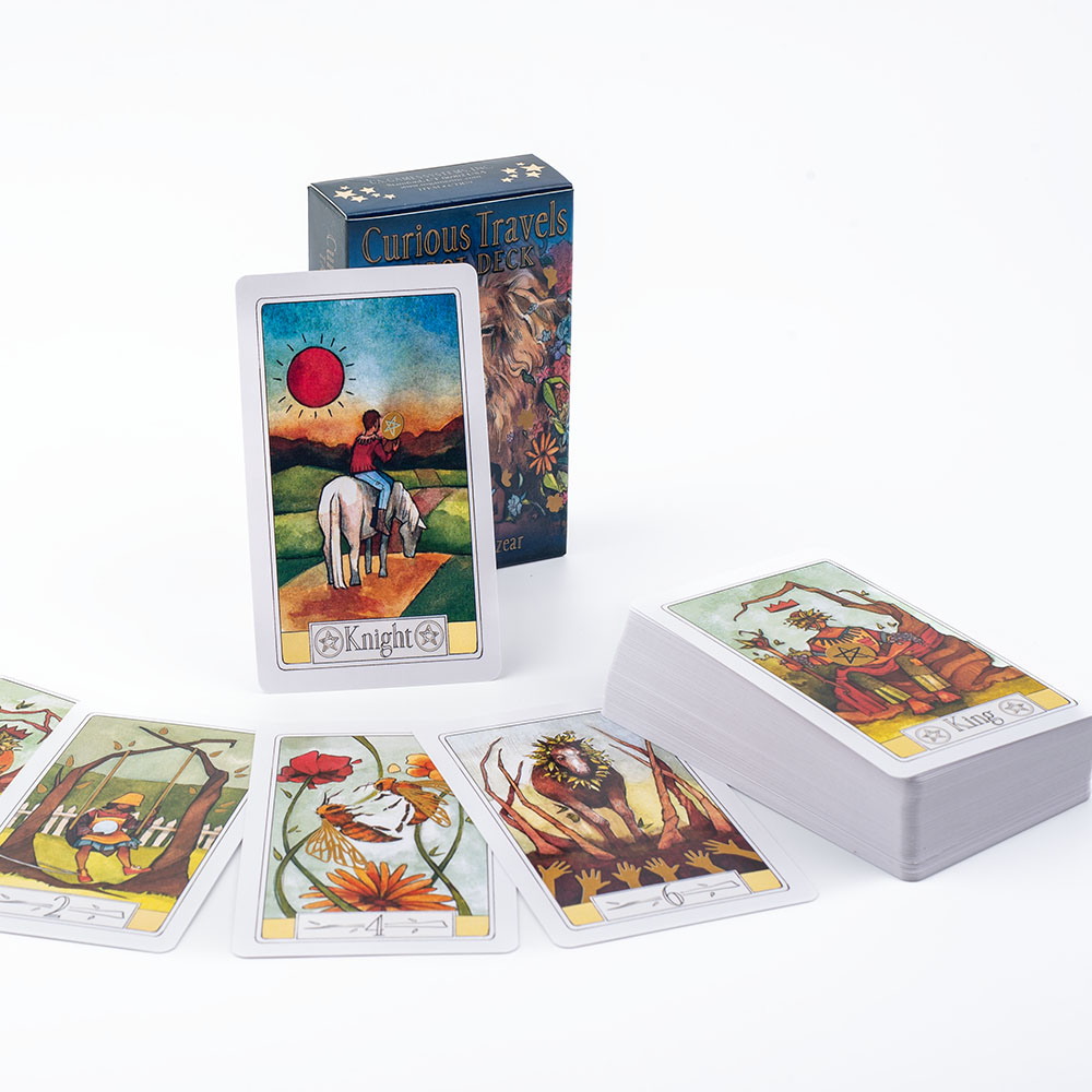غريبة السفر التارو 10.3*6 سنتي - مراجعة Board Game Illustration وسعره