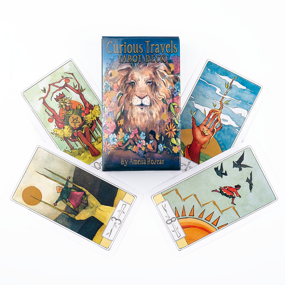 غريبة السفر التارو 10.3*6 سنتي - مراجعة Board Game Illustration وسعره