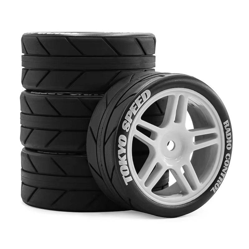 4 قطع من إطارات العجلات لسيارا - مراجعة Tamiya Model Rc Car وسعره