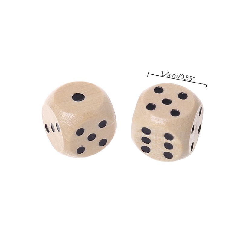 10 قطعة النرد الخشبي 6 الوجهين - مراجعة Board Game Loop وسعره